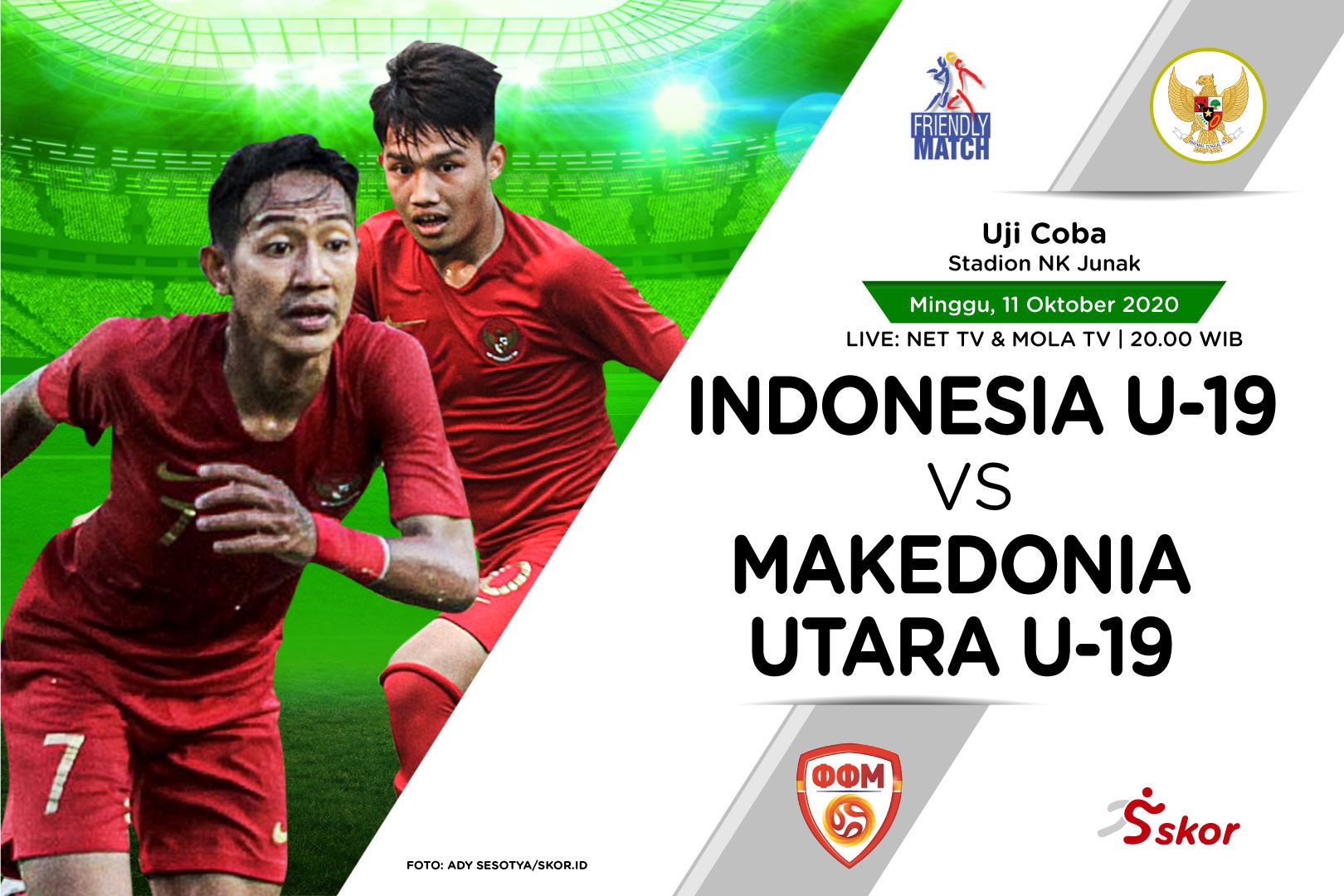 Dua pemain timnas U-19 Indonesia, Witan Sulaeman dan Beckham Putra akan jadi andalan saat melawan Makedonia Utara U-19 di Split, Kroasia, Minggu, 11 Agustus 2020.