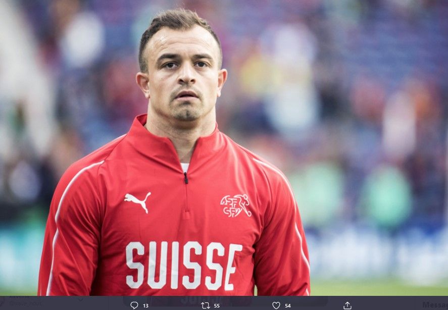 Winger Xherdan Shaqiri siap membela timnas Swiss pada UEFA Nations League setelah dinyatakan negatif Covid-19.