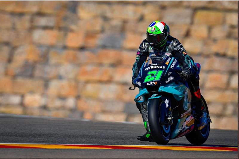 Pembalap Petronas Yamaha SRT, Franco Morbidelli, sukses tampil sebagai yang tercepat pada sisi latihan bebas ketiga MotoGP Teruel 2020 yang digelar di Sirkuit Motorland Aragon, Spanyol, pada Sabtu (24/10/2020).