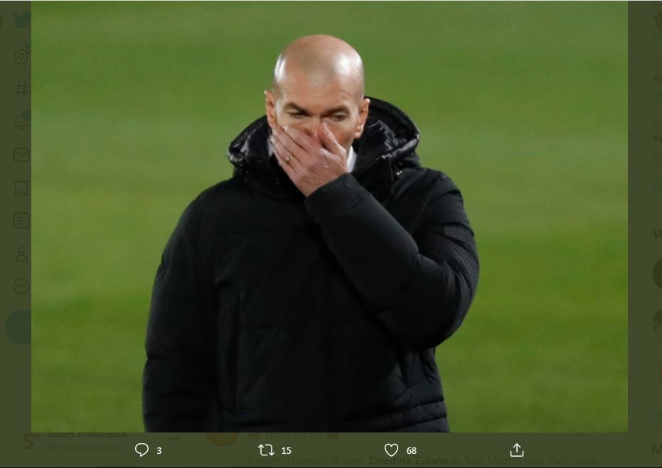 Zinedine Zidane, saat masih menangani Real Madrid.
