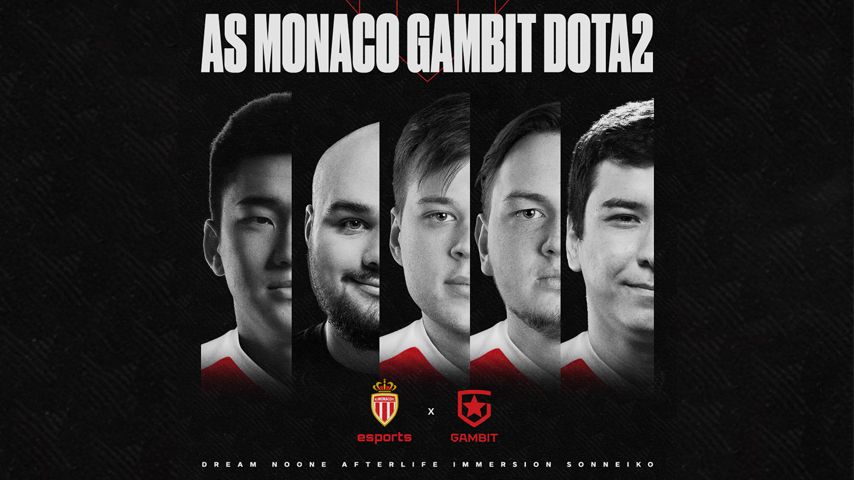 Roster Dota 2 baru milik AS Monaco x Gambit Esports.