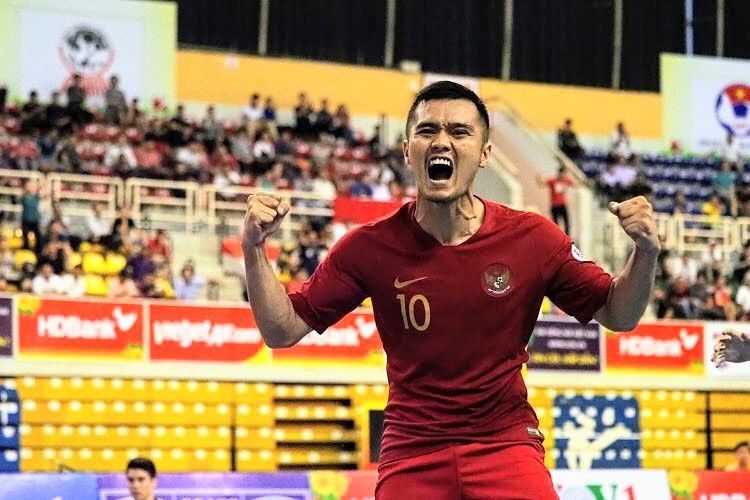 Andri Kustiawan saat membela timnas futsal Indonesia