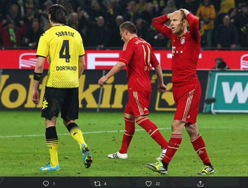 Arjen Robben kala masih memperkuat Bayern Munchen.