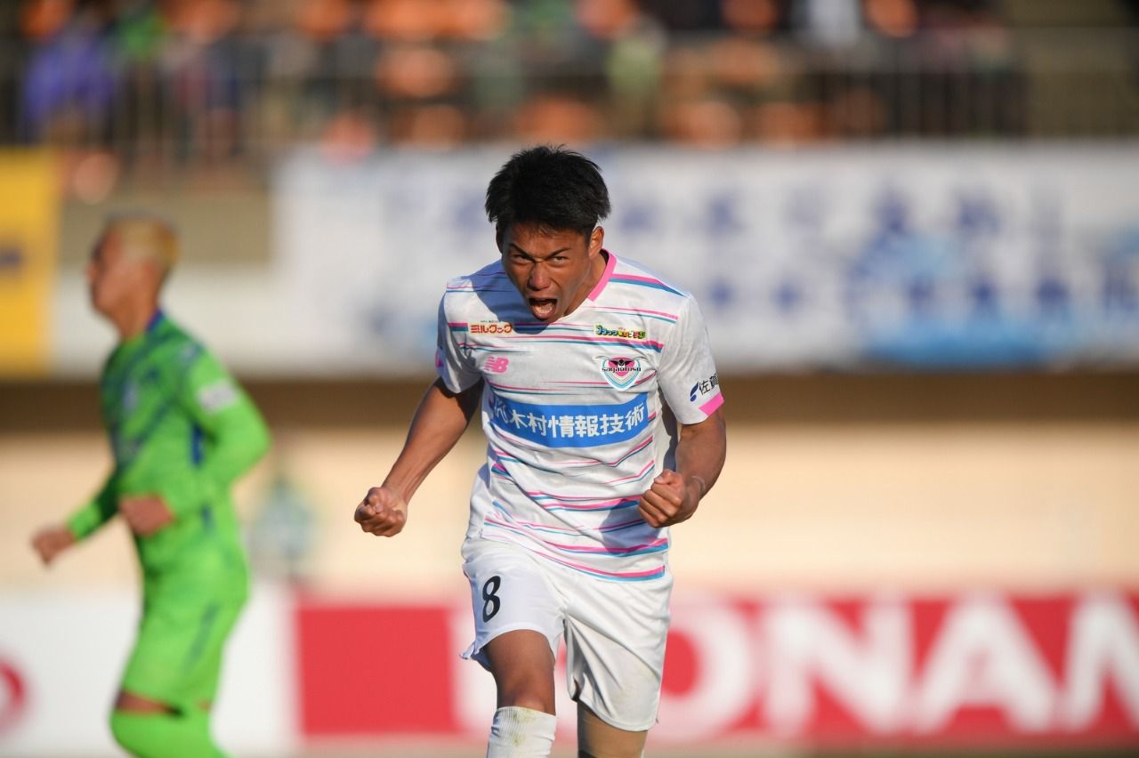 Pemain Sagan Tosu, Daichi Hayashi, pada laga Meiji Yasuda J1 League 2021.