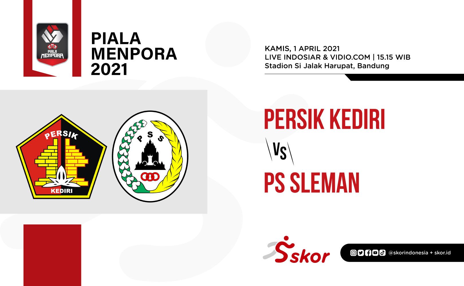 Link Live Streaming Piala Menpora 2021 Persik Kediri vs PS Sleman