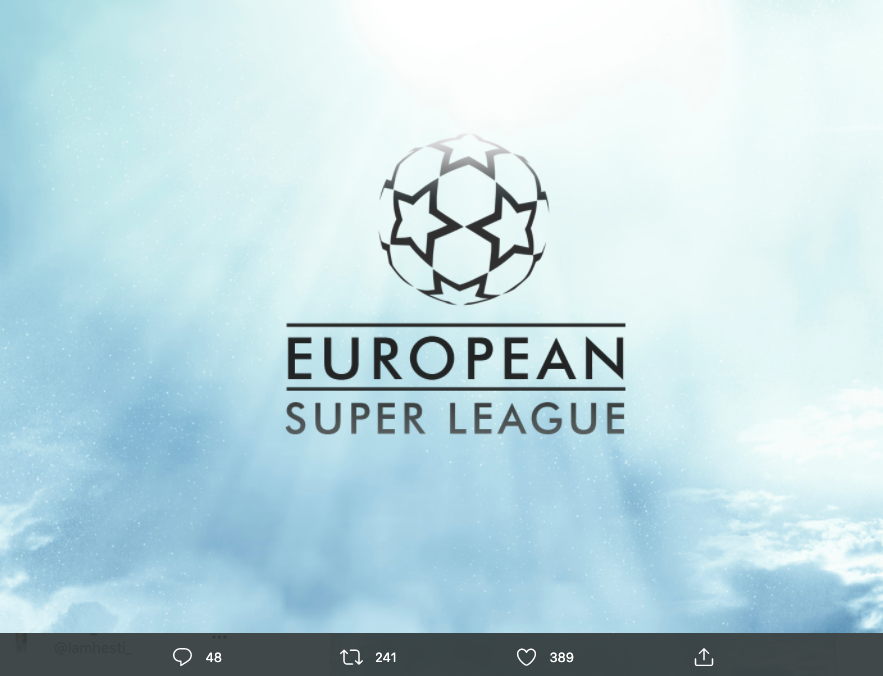 Rencana logo European Super League.