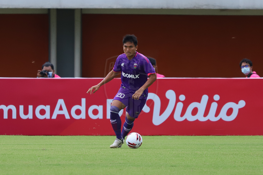 Herwin Tri Saputra saat membela Persita Tangerang pada Piala Menpora 2021