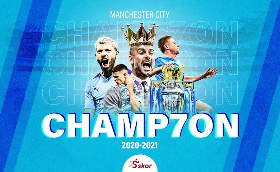 Manchester City menjadi juara Liga Inggris 2020-2021.
