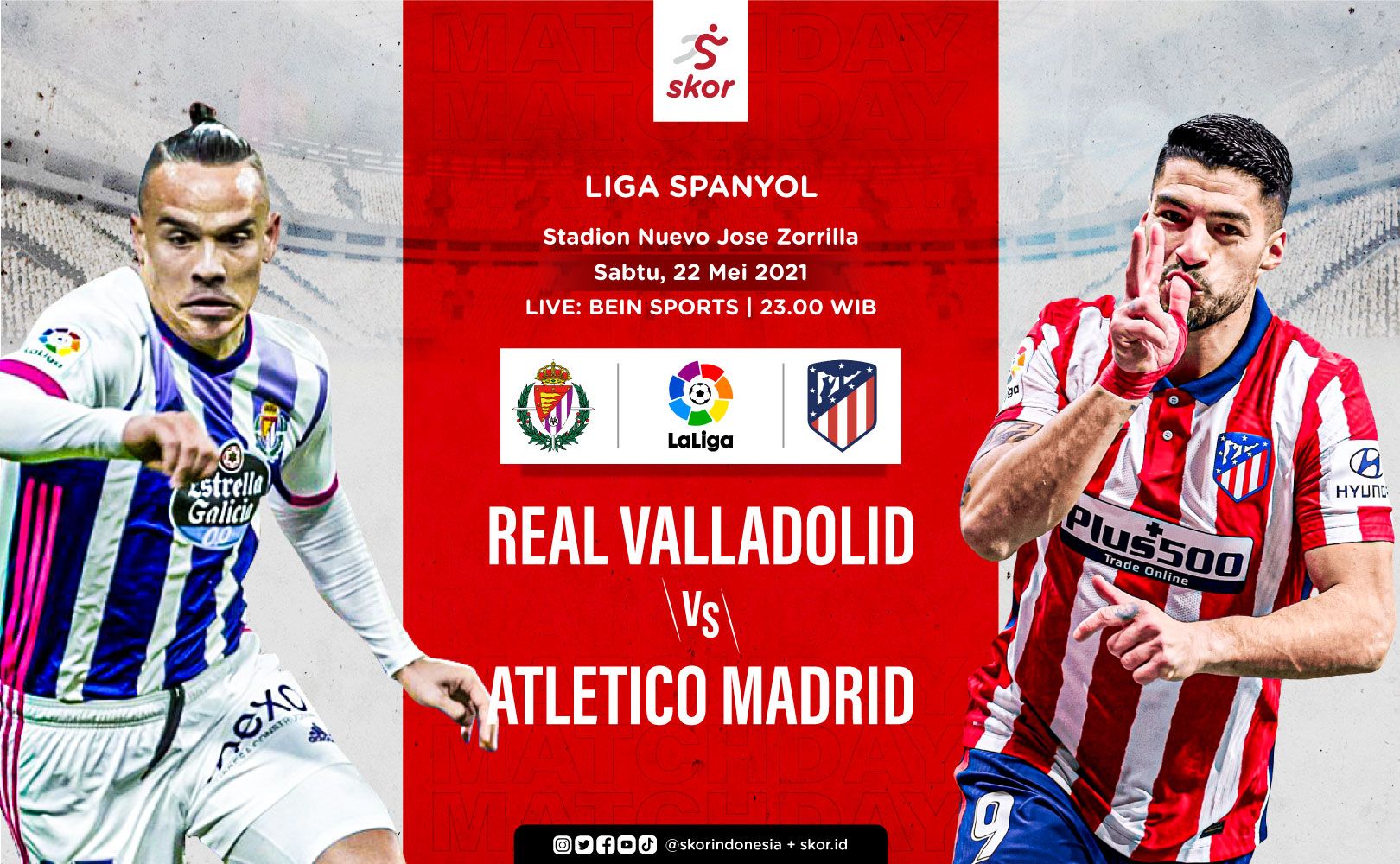 Link Live Streaming Real Valladolid vs Atletico Madrid di Liga Spanyol