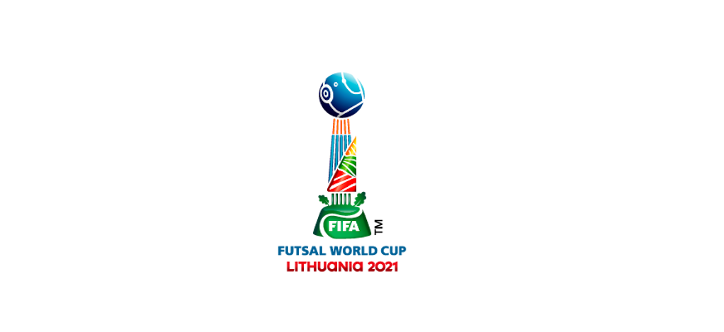 Logo PIala Dunia Futsal 2021 di Lithuania.