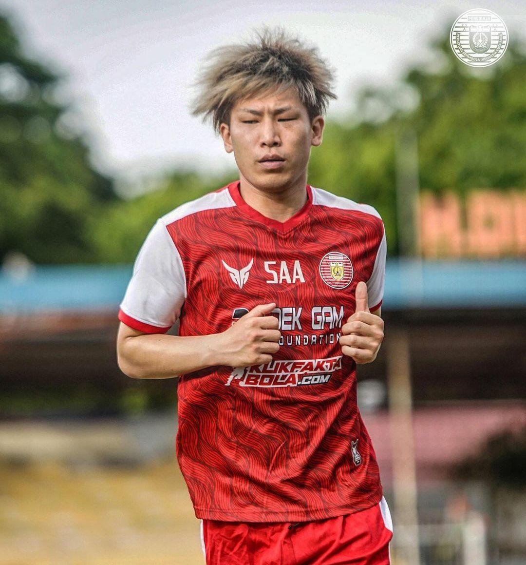 Shiro Murata ketika berlatih dengan skuad Persiraja Banda Aceh, 2 Juni 2021