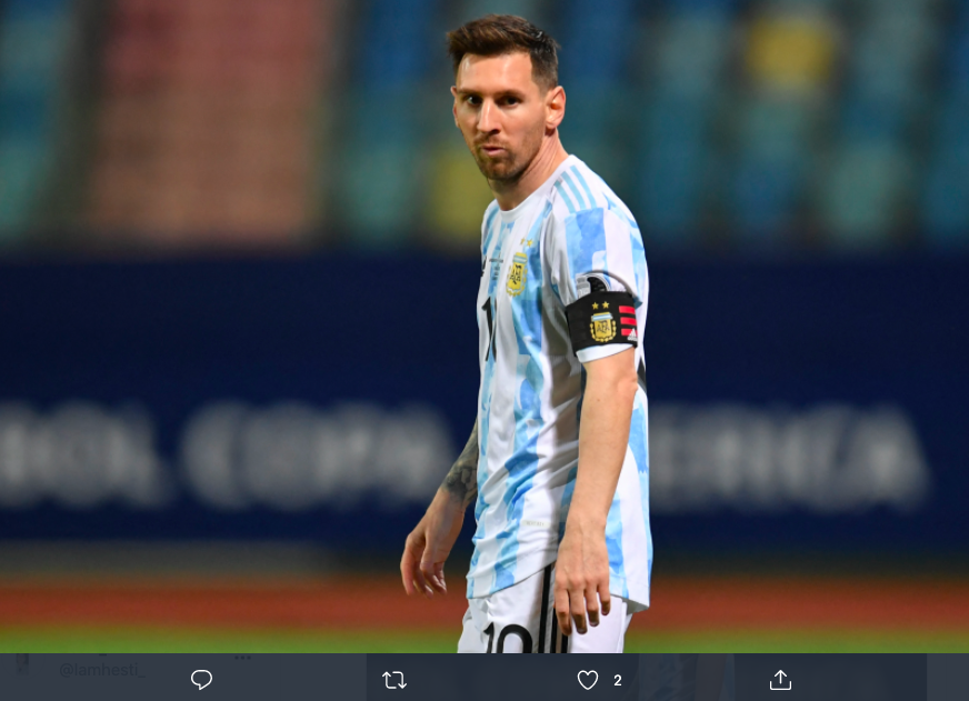 Lionel Messi di laga Argentina vs Ekuador