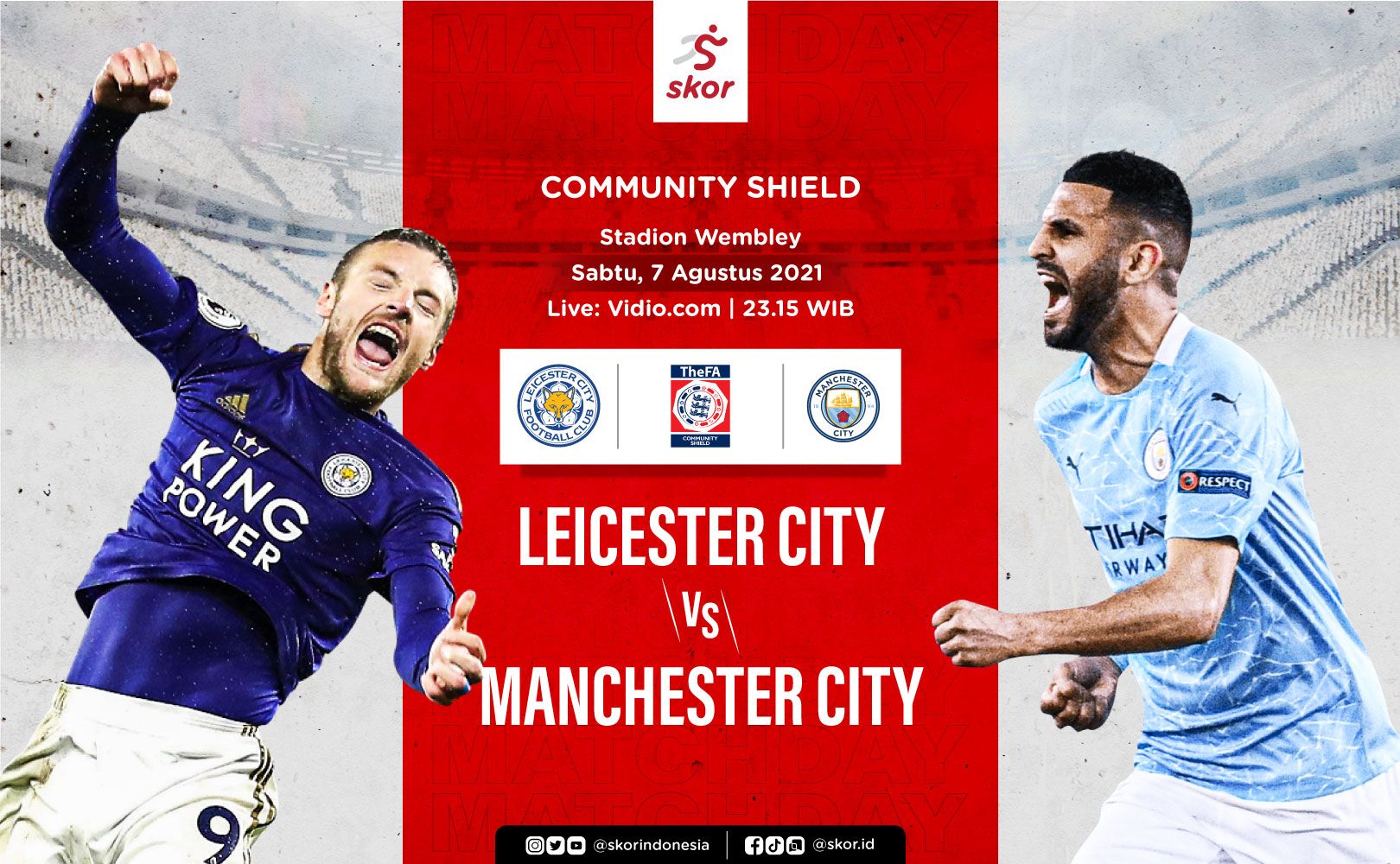 Cover Leicester City vs Manchester City