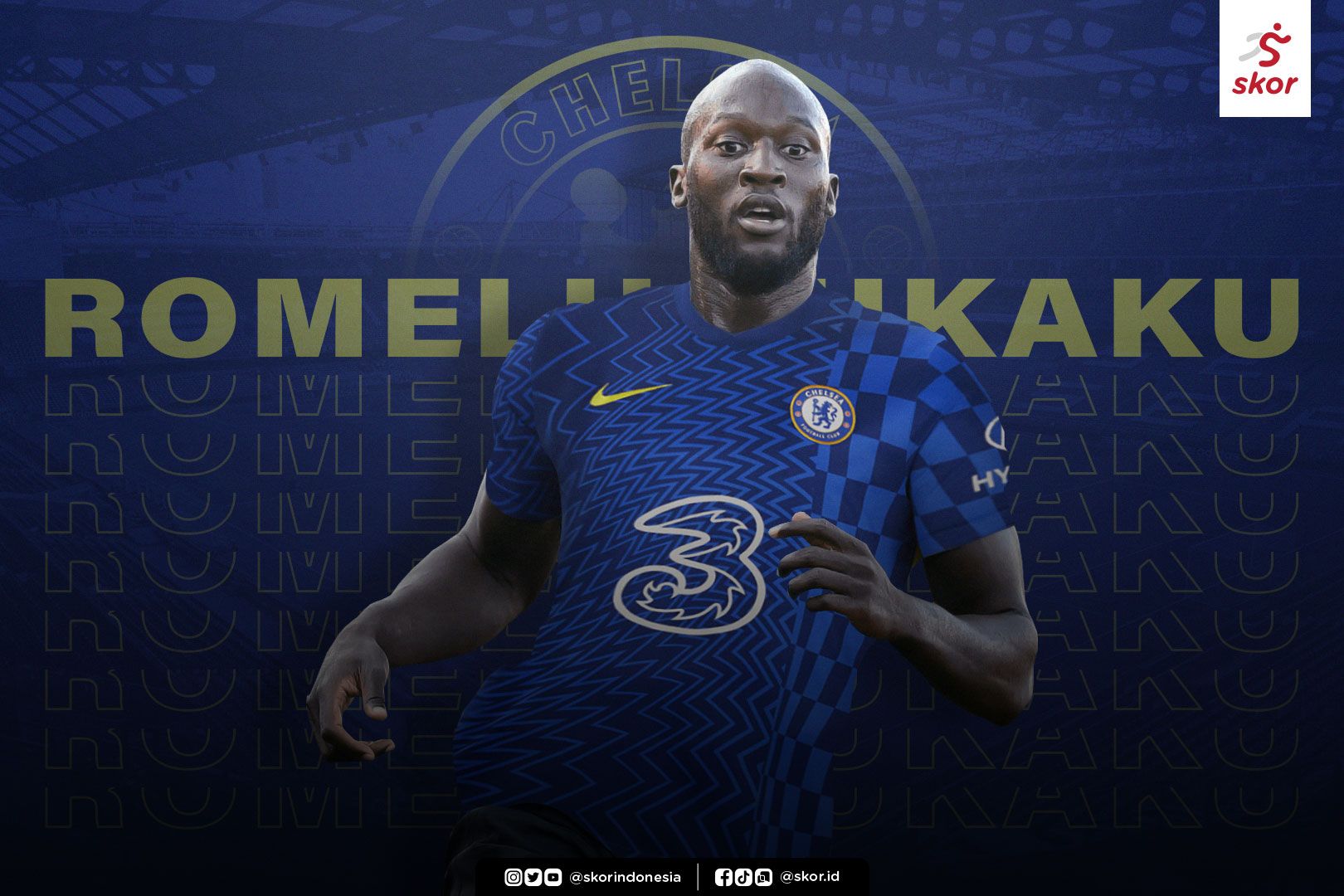 Romelu Lukaku resmi bergabung dengan Chelsea.