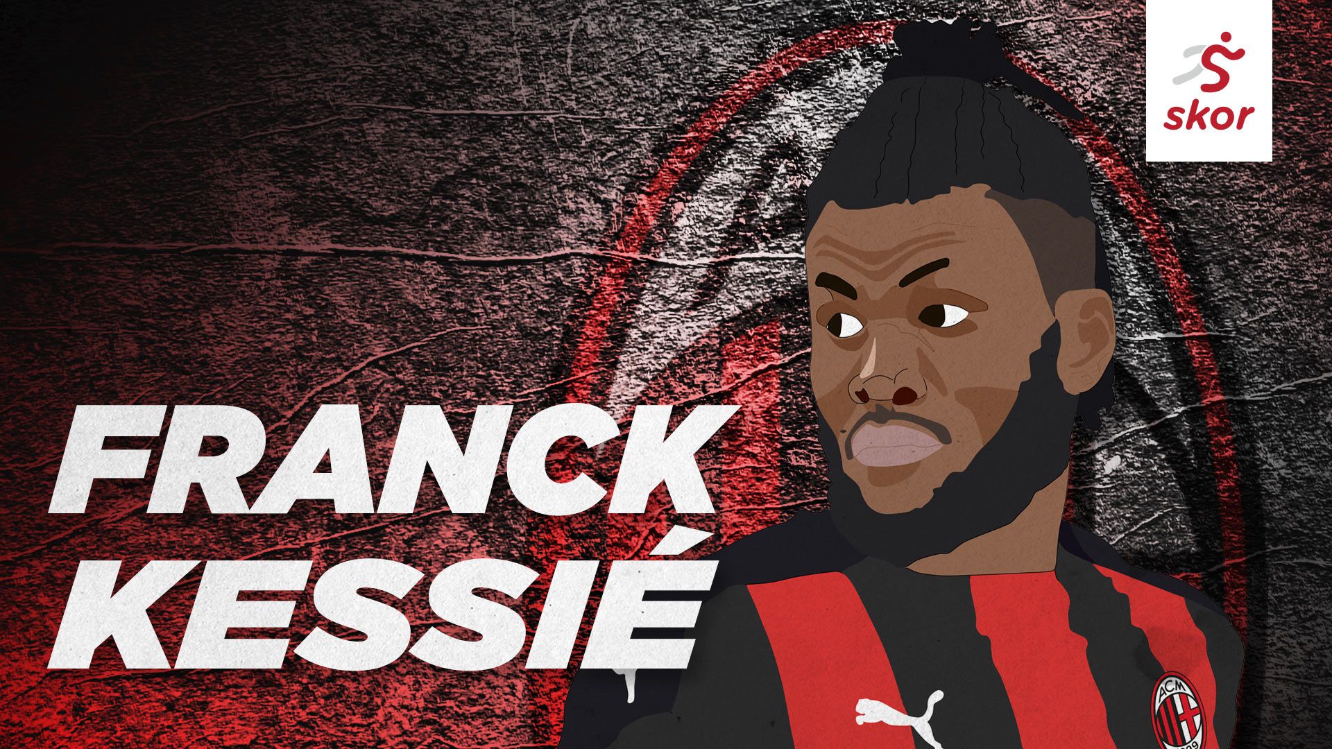Ilustrasi Franck Kessie kala masih bermain untuk AC Milan.