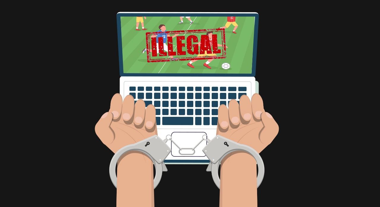Ilustrasi streaming ilegal mendapat pelanggaran hukum.
