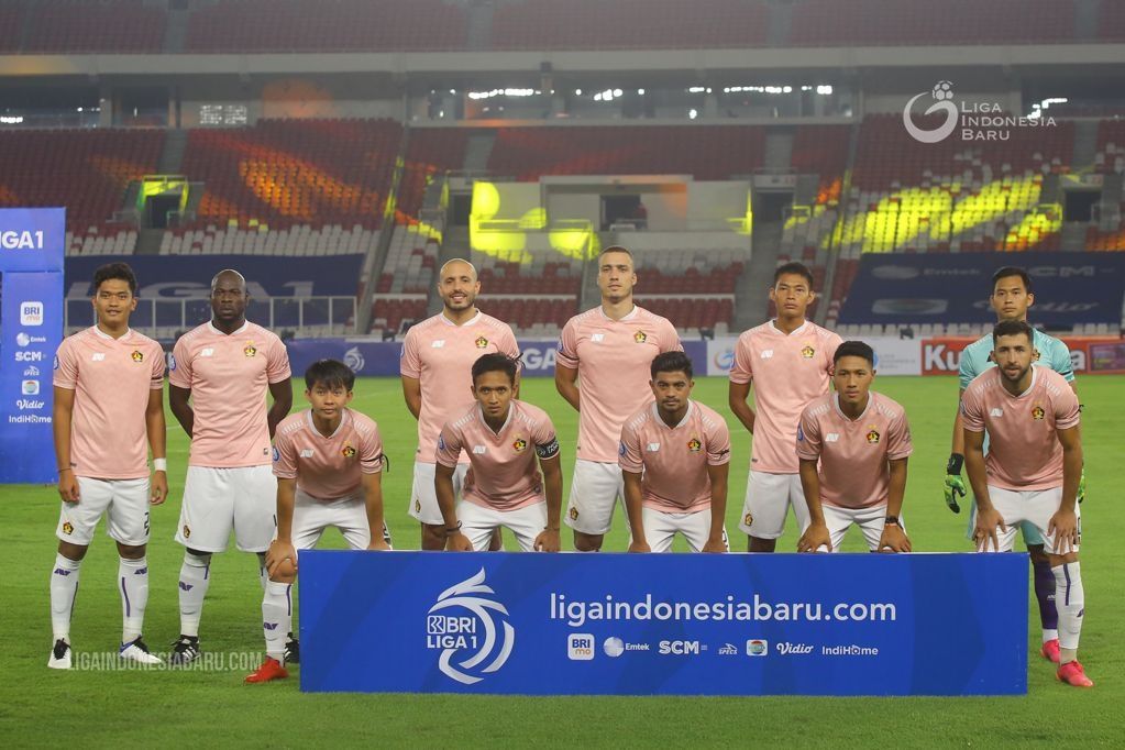 Starter Persik untuk laga lawan Bali United dalam partai pembuka Liga 1 2021-2022 di Stadion Utama Gelora Bung Karno, Jakarta Pusat, 27 Agustus 2021.