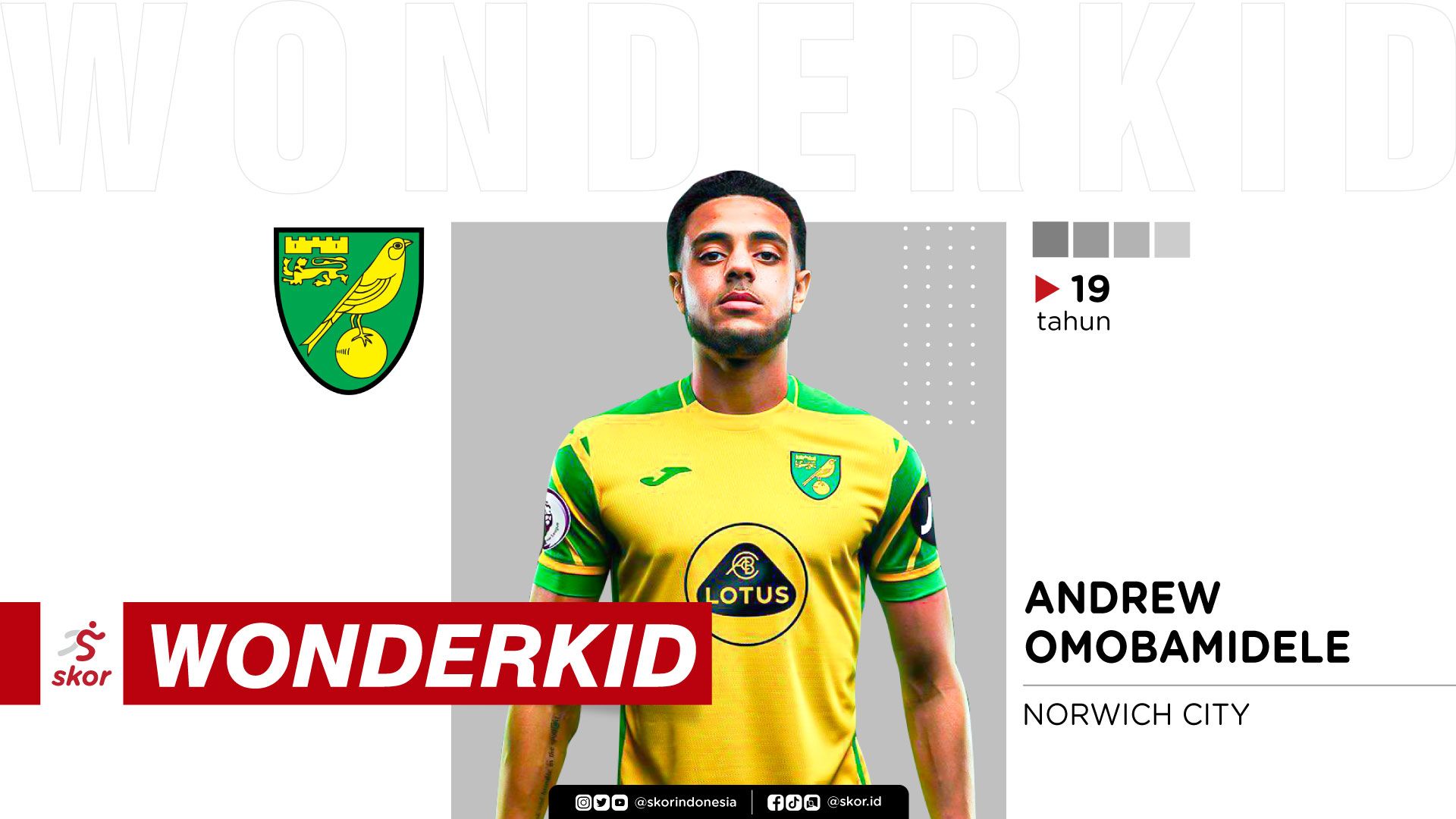 Wonderkid - Andrew Omobamidele, 19 Tahun (Norwich City)