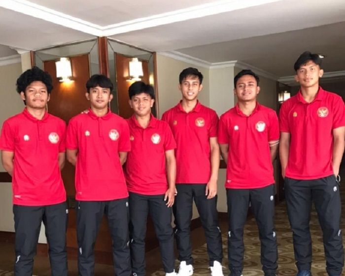 Para pemain alumni Liga TopSkor yang mengikuti TC Timnas U-18 Indonesia tahap kedua