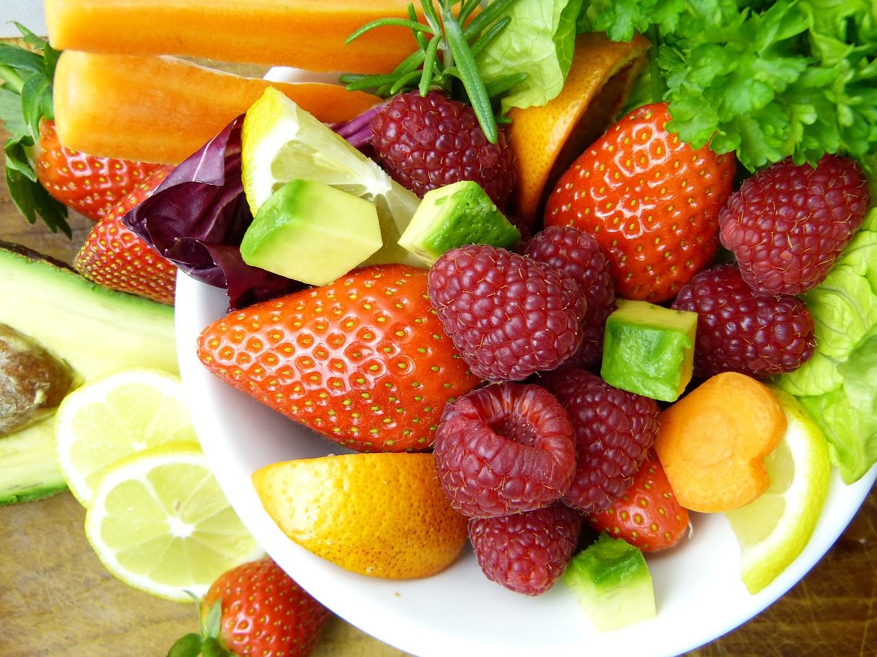 Ilustrasi salad buah