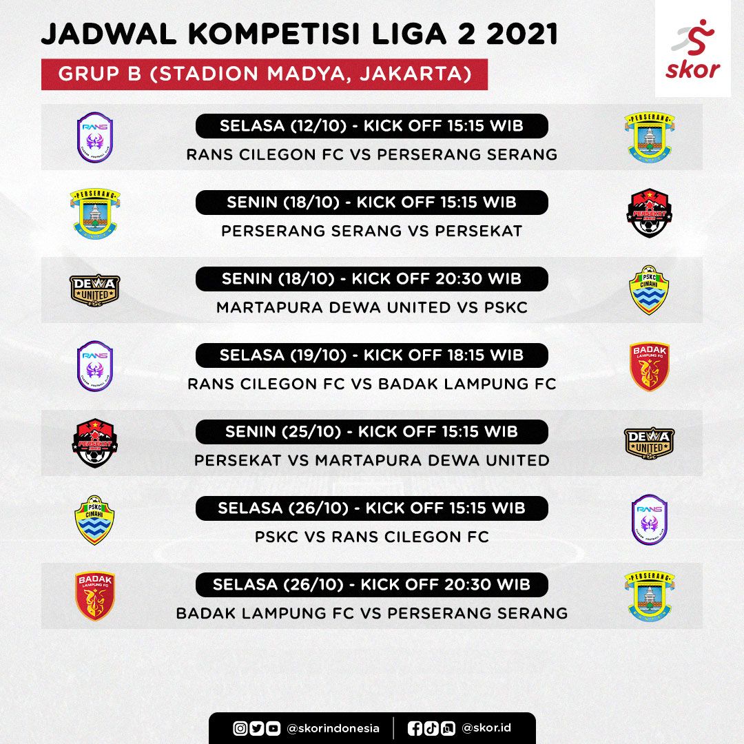Jadwal Kompetisi Liga 2 2021