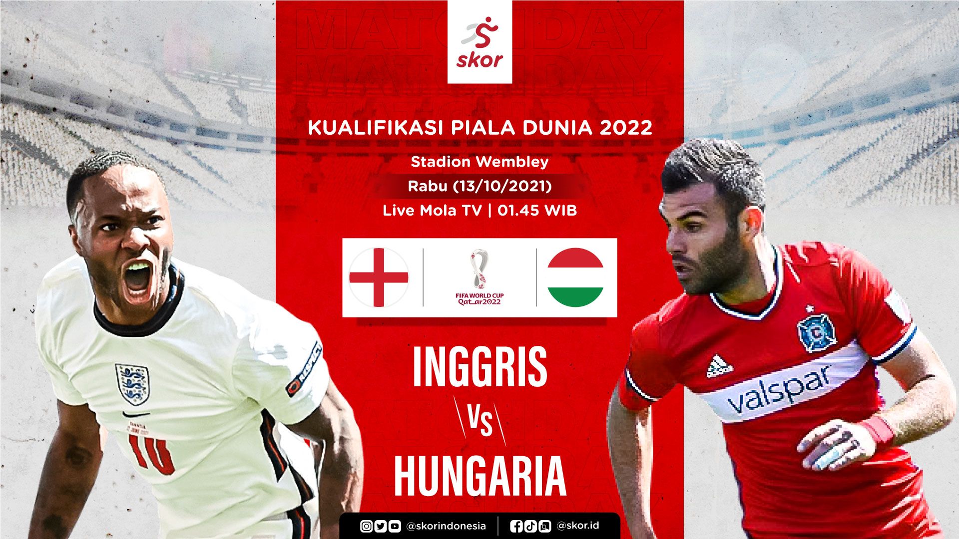 Cover Inggris vs Hungaria