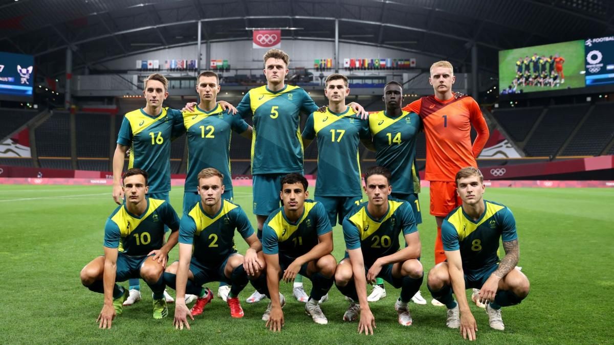 Skuad timnas U-23 Australia di ajang Olimpiade Tokyo 2020.