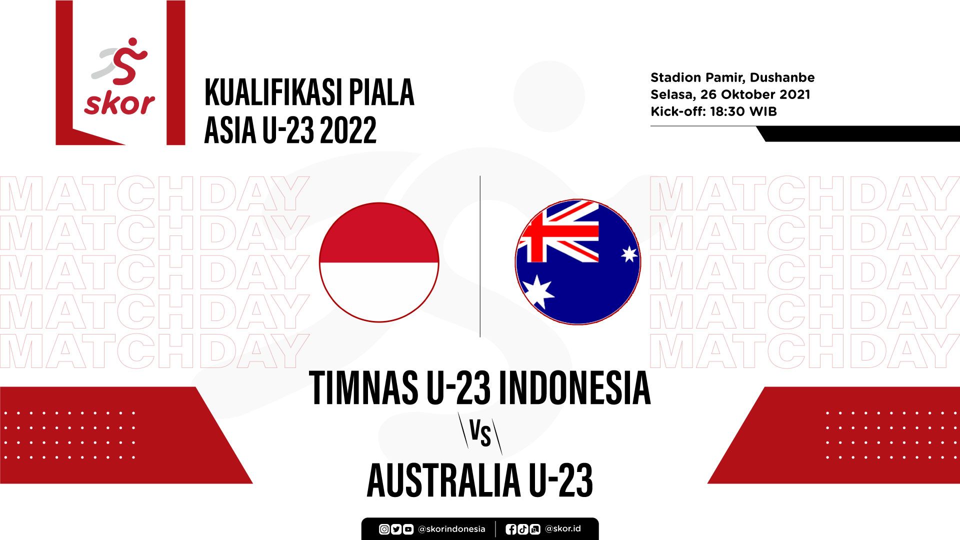 Skor indonesia vs australia u23
