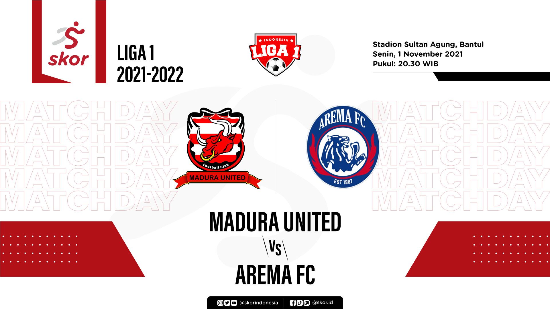 Cover Madura United vs Arema FC