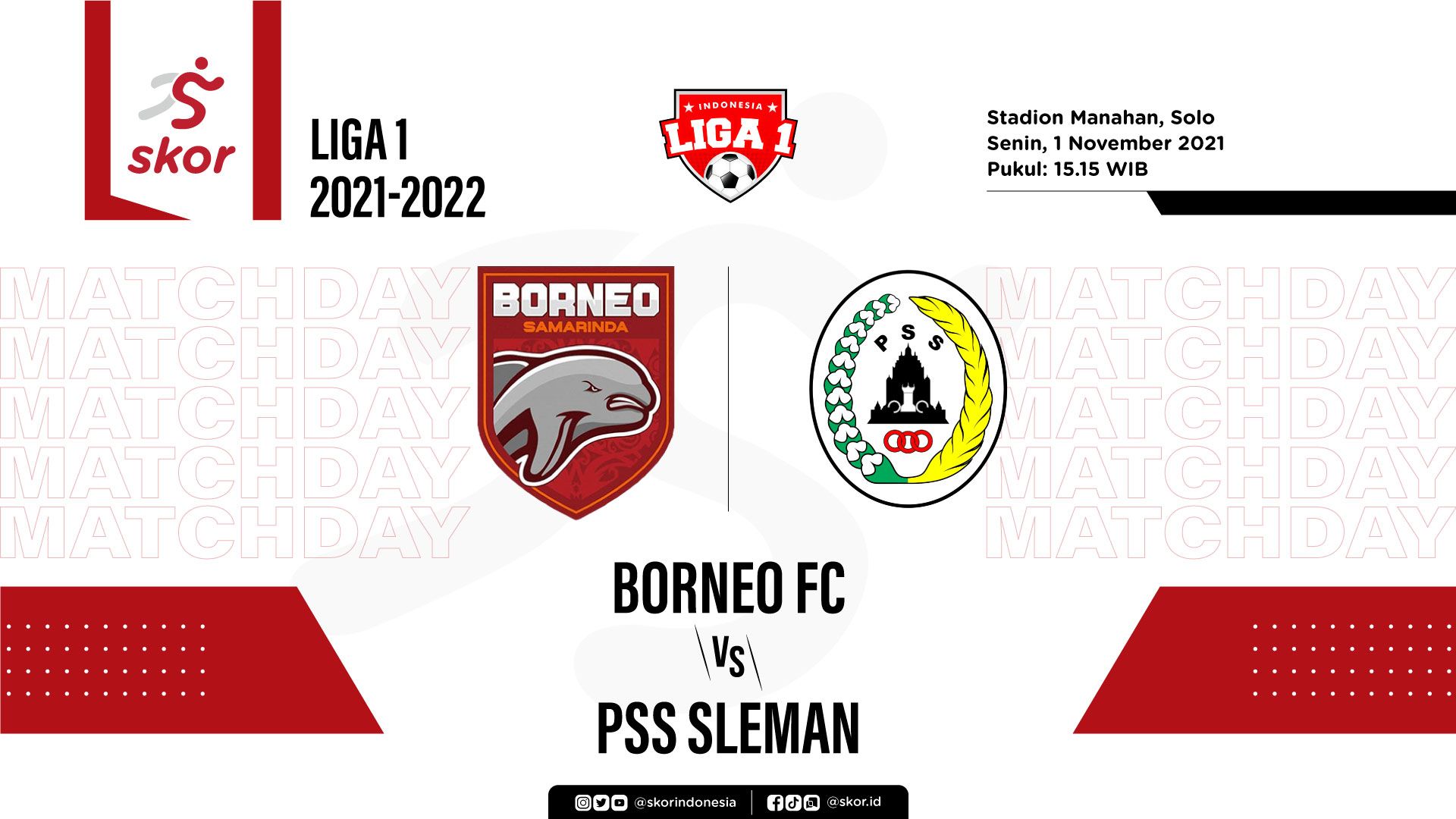 Cover Borneo FC vs PSS Sleman