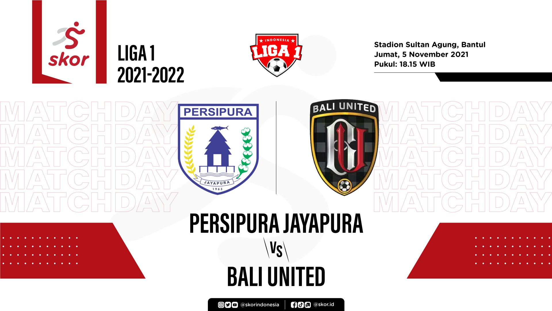 Cover Persipura Jayapura vs Bali United