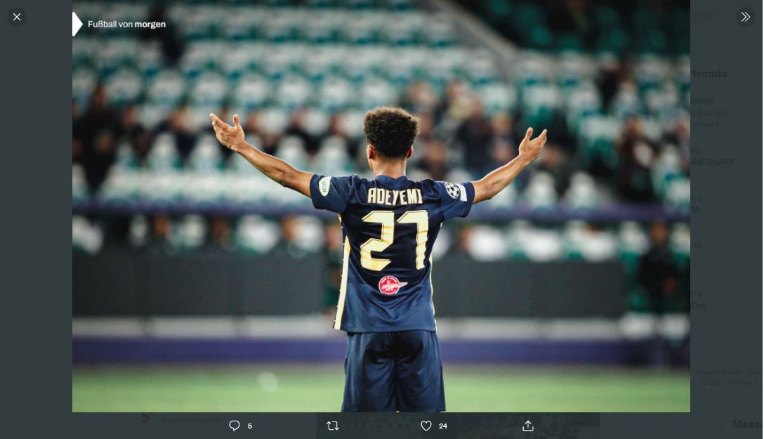 Bintang Muda RB Salzburg, Karim Adeyemi.