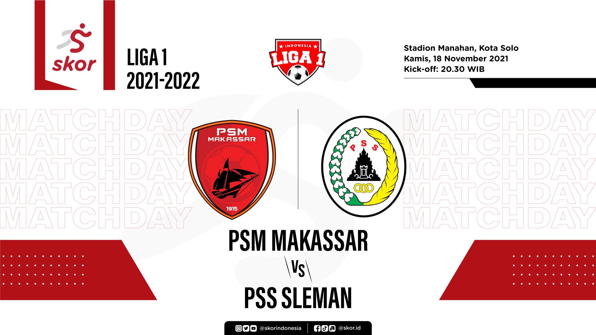 Cover Liga 1, PSM Makassar vs PSS Sleman