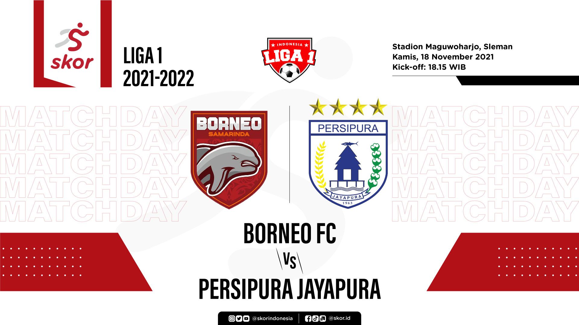 Cover Liga 1, Borneo FC vs Persipura Jayapura