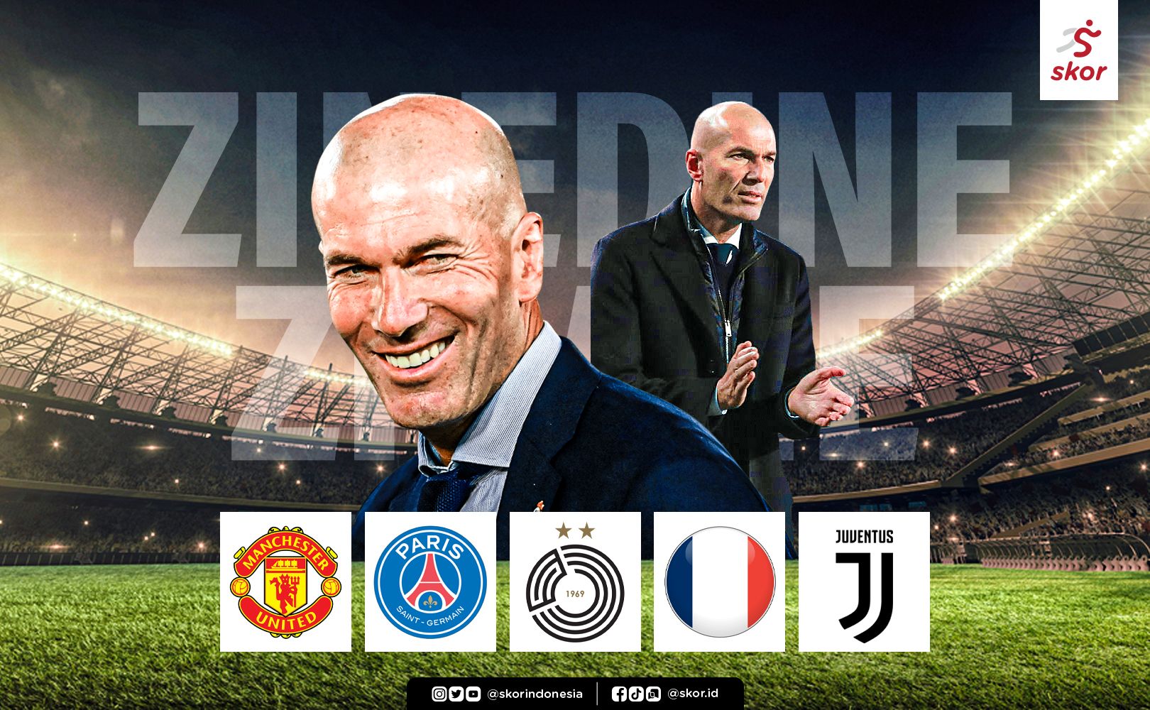 Zinedine Zidane pelatih yang paling banyak diinginkan sejumlah klub dan tim pada 2021 ini.