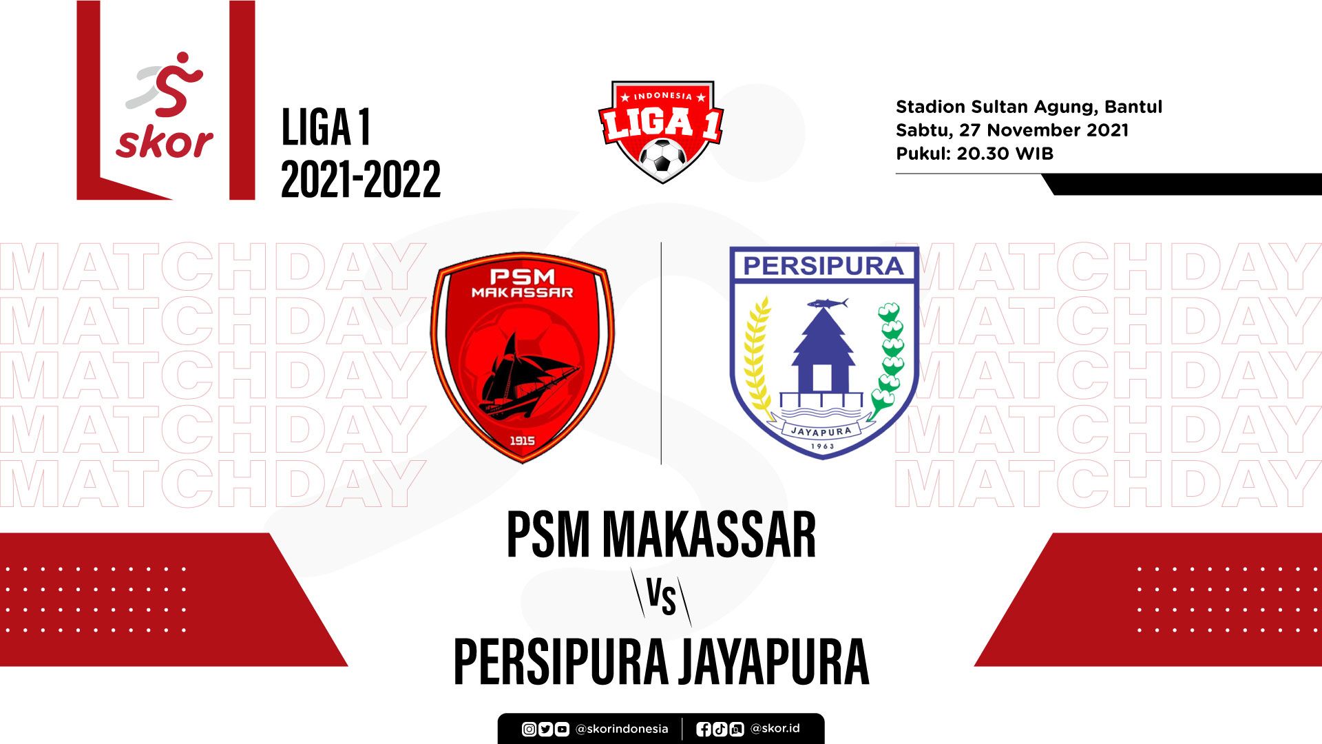 Cover PSM Makassar vs Persipura Jayapura