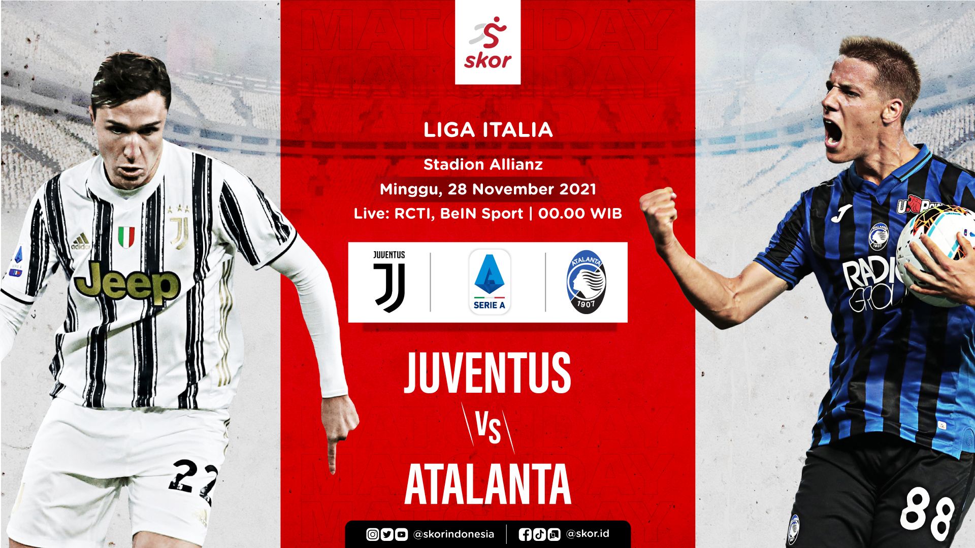 Cover Liga Italia, Juventus vs Atalanta