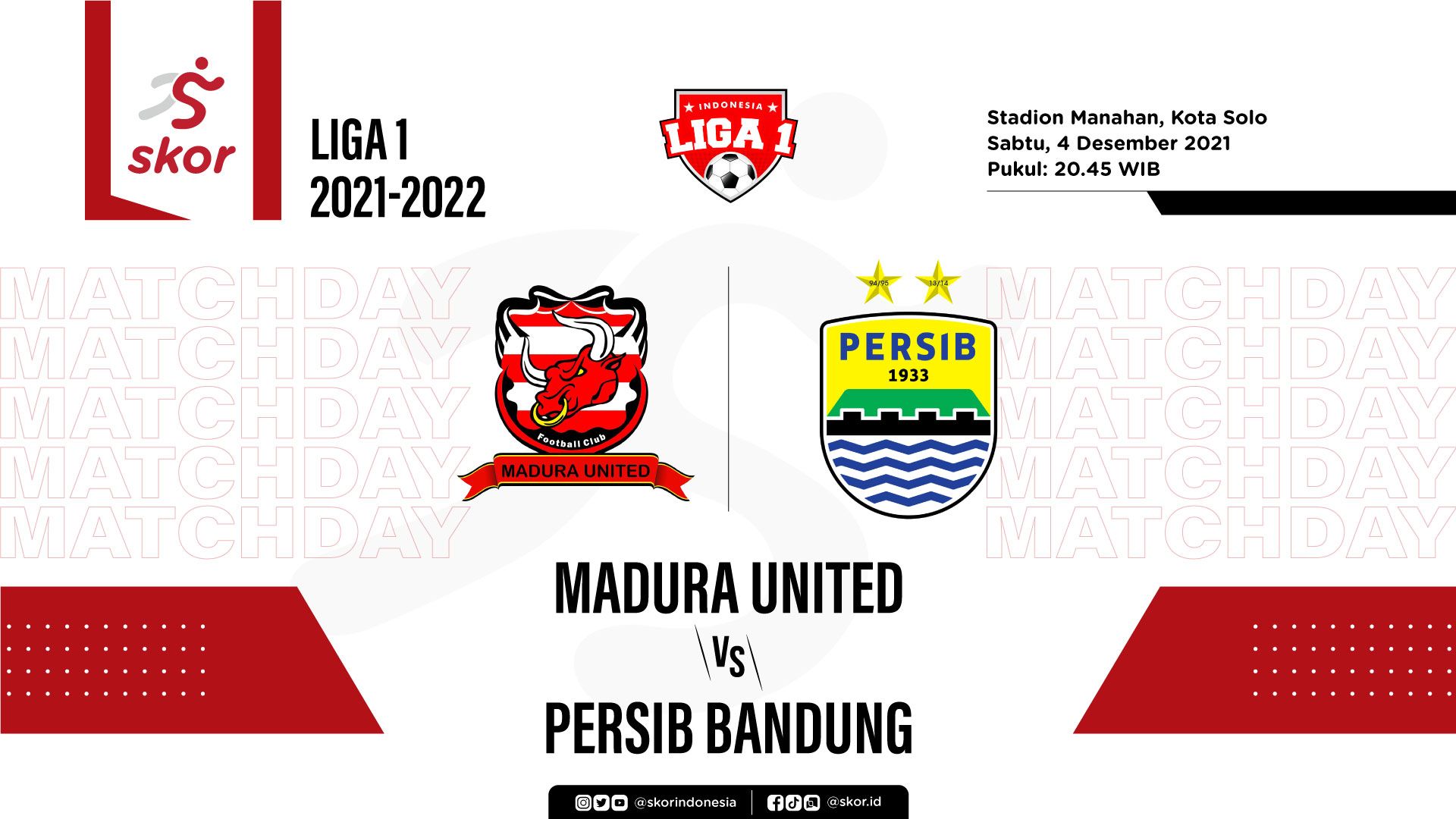 Bandung madura persib united vs Link Live