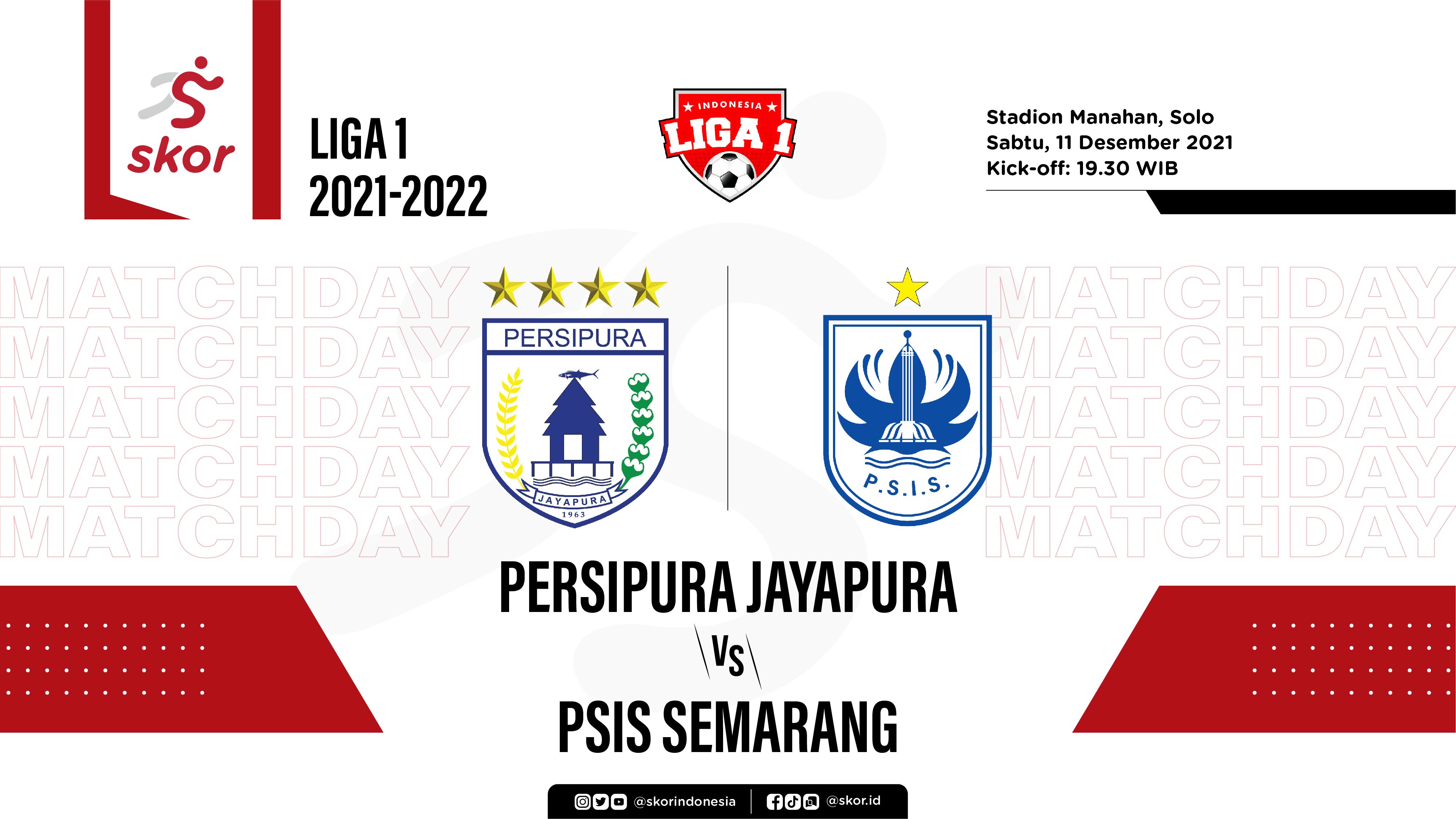 Laga Liga 1 2021-2022: Persipura vs PSIS Semarang