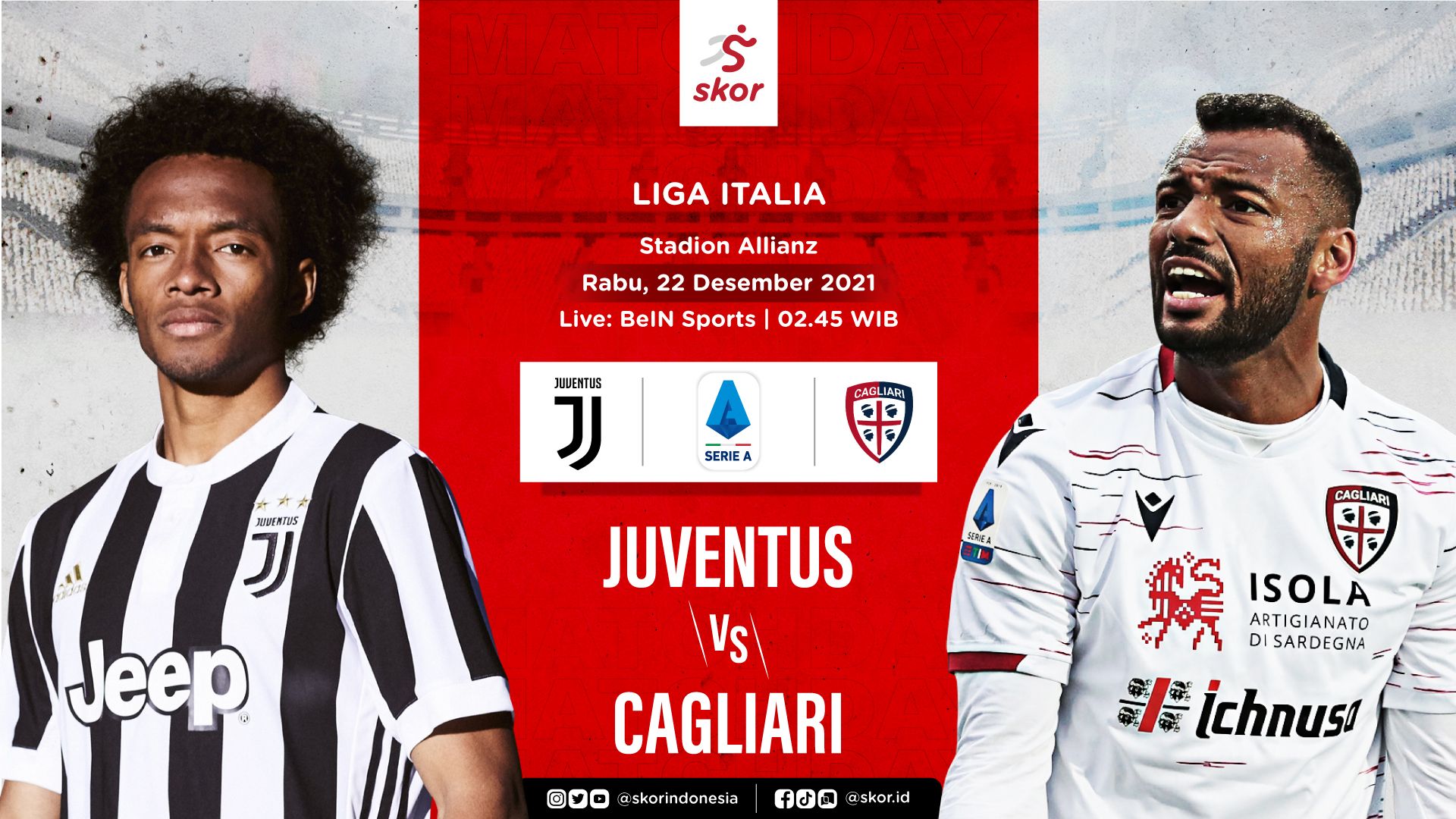 Cover Liga Italia, Juventus vs Cagliari