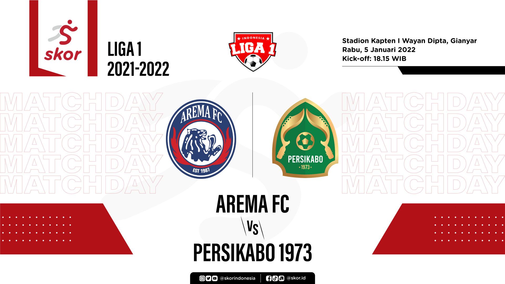 Cover Liga 1, Arema FC vs Persikabo 1973
