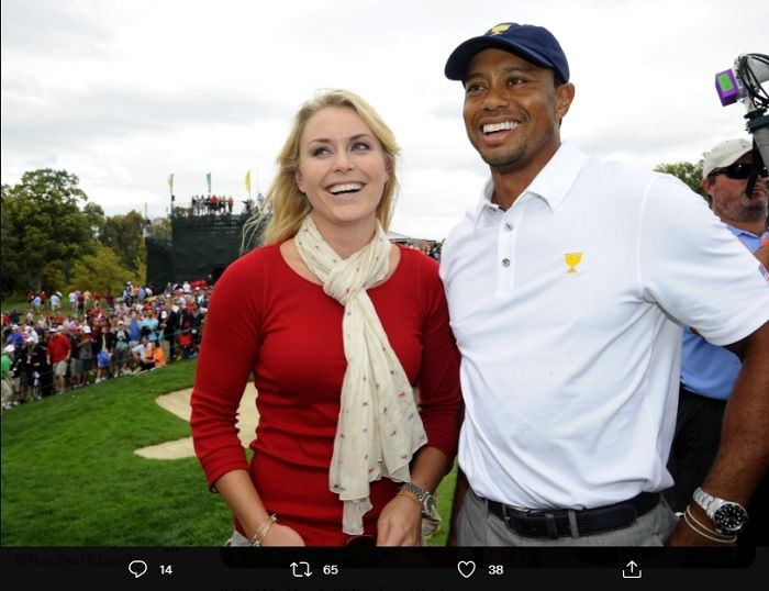 Pegolf Tiger Woods dan mantan bintang ski Lindsey Vonn pernah menjadi pasangan selama tiga tahun dan selalu menarik sorotan media. 