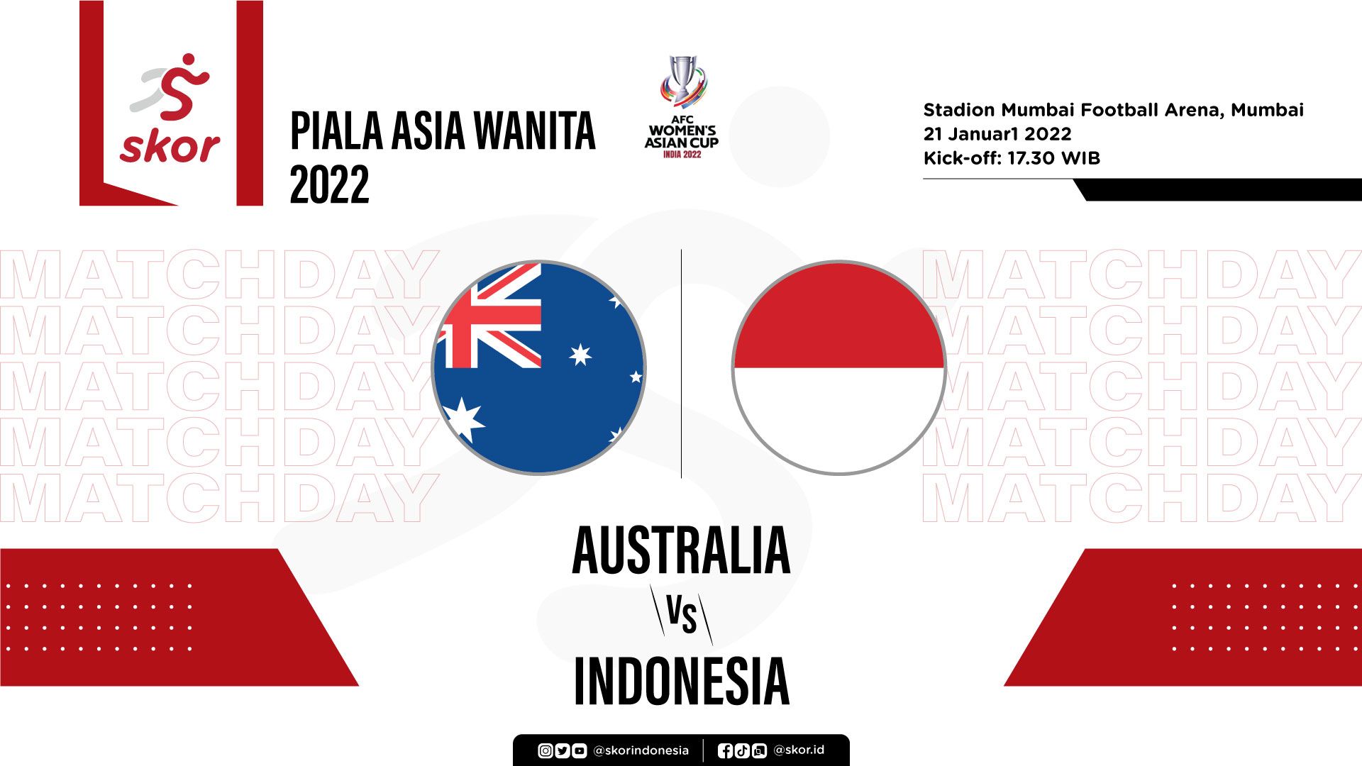 Wanita australia indonesia vs Live Streaming