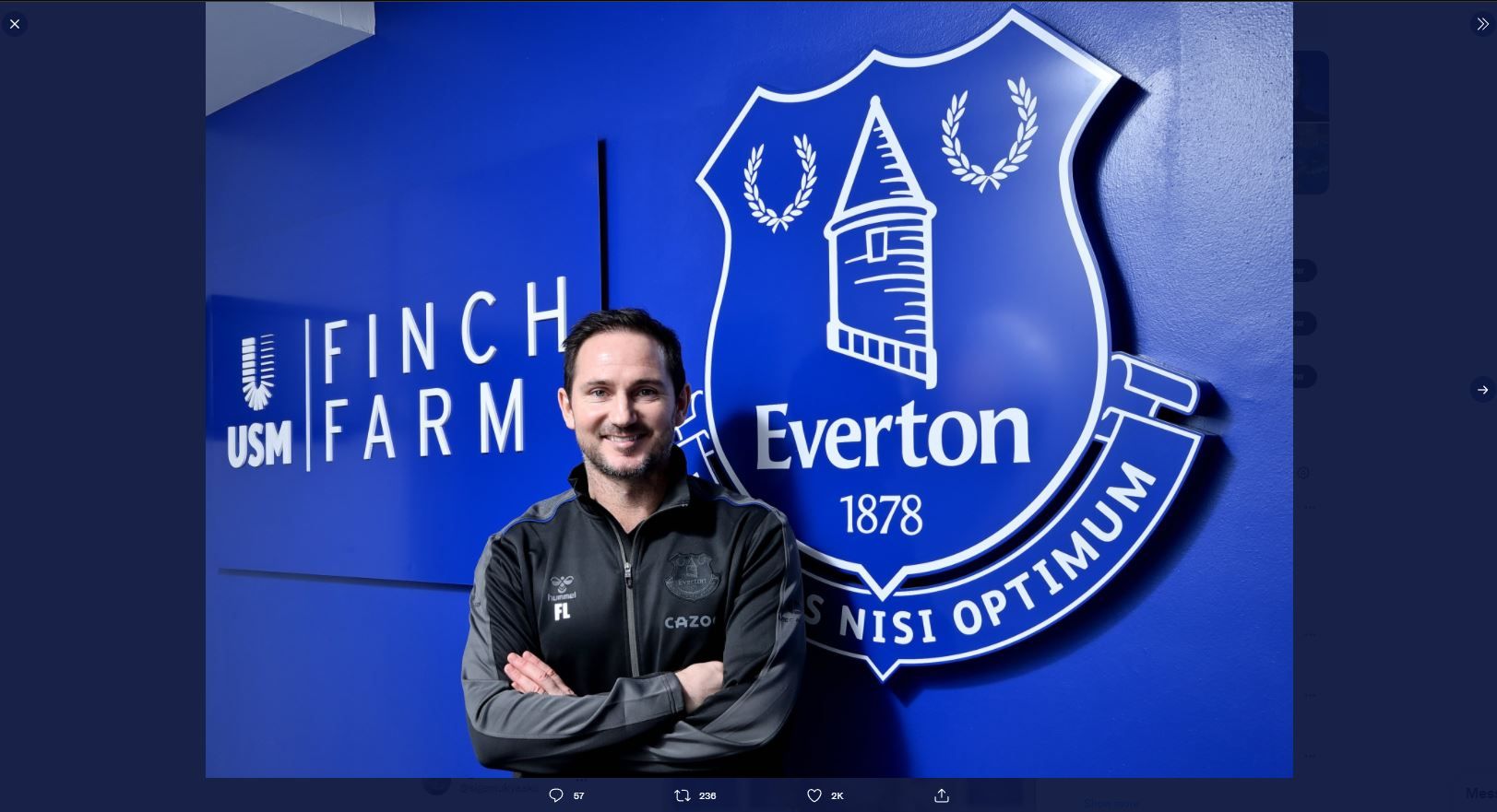 Pelatih baru Everton, Frank Lampard.