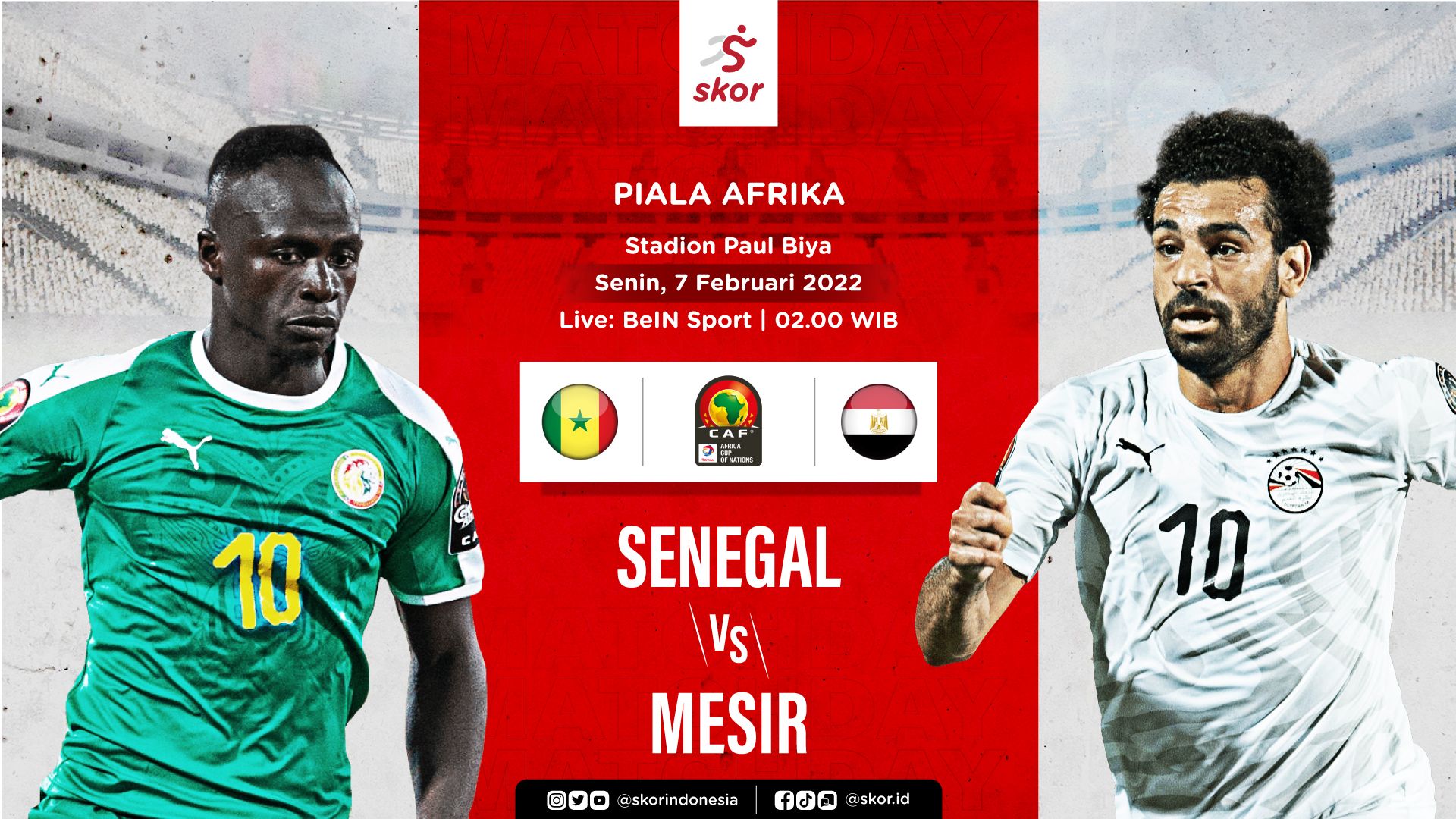 Cover Piala Afrika, Senegal vs Mesir