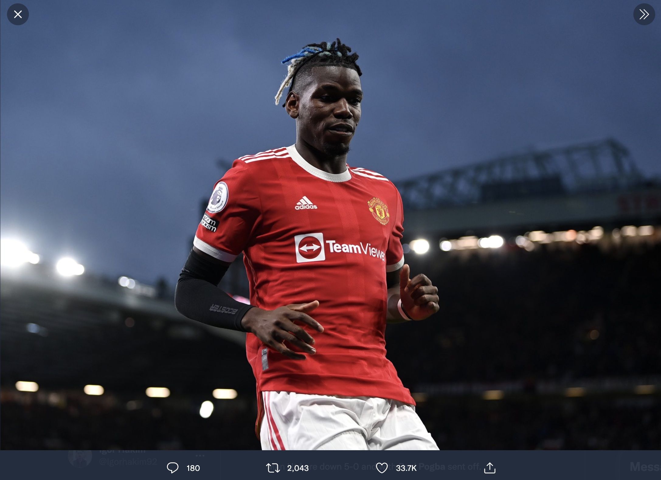 Paul Pogba akan meninggalkan Manchester United pada 30 Juni 2022.