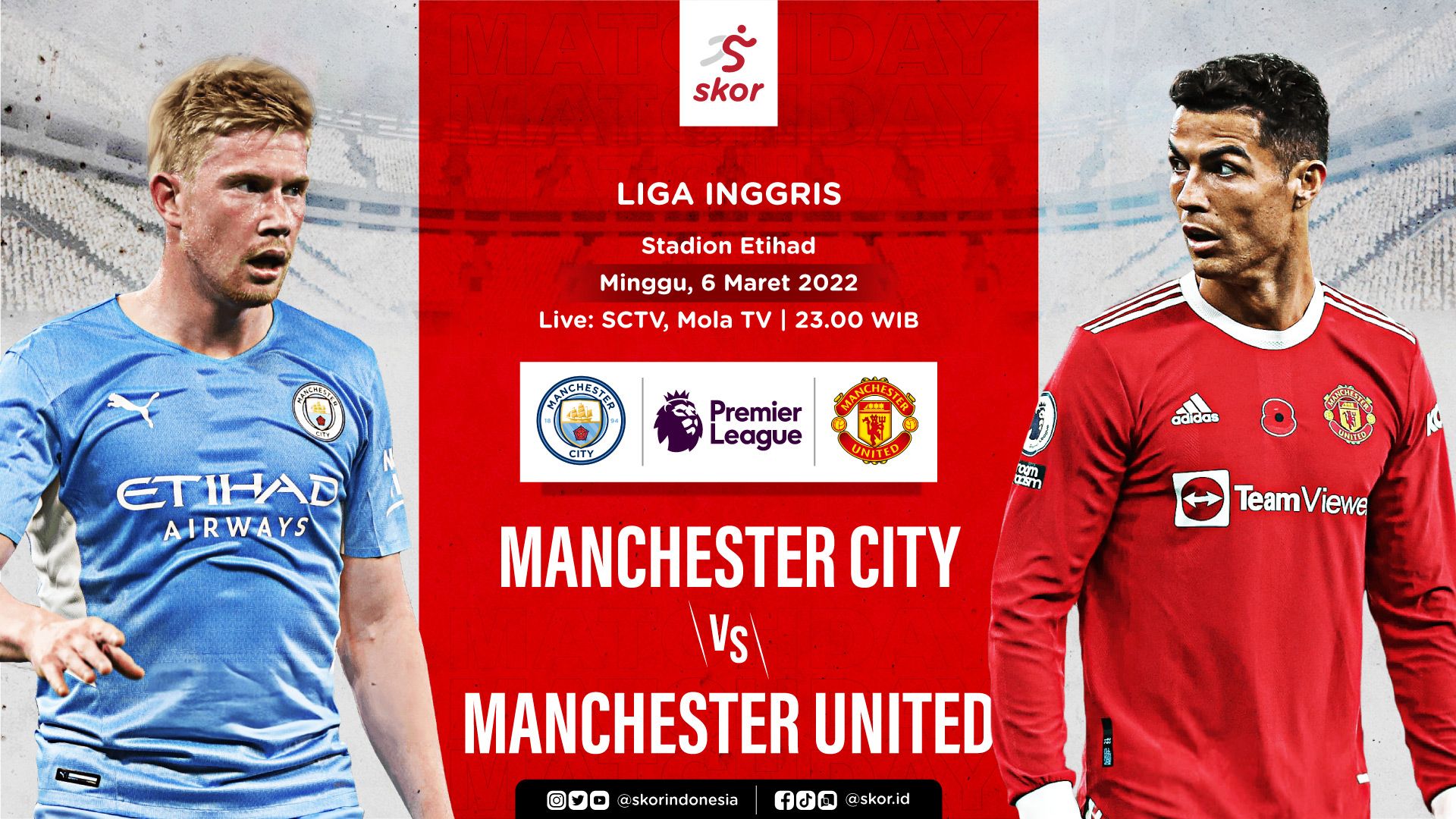 Cover Liga Inggris, Manchester City vs Manchester United