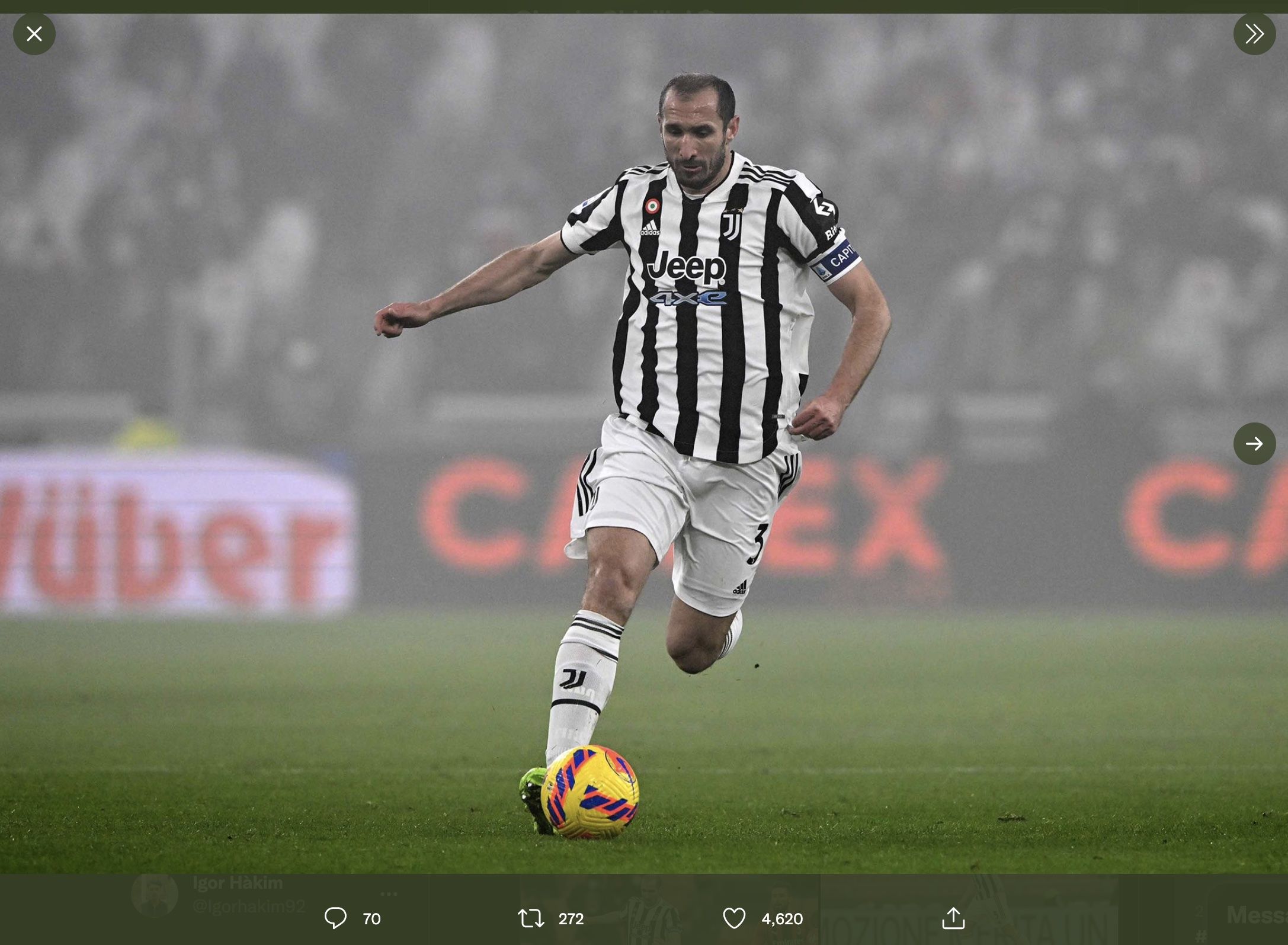 Bek Juventus FC, Giorgio Chiellini.
