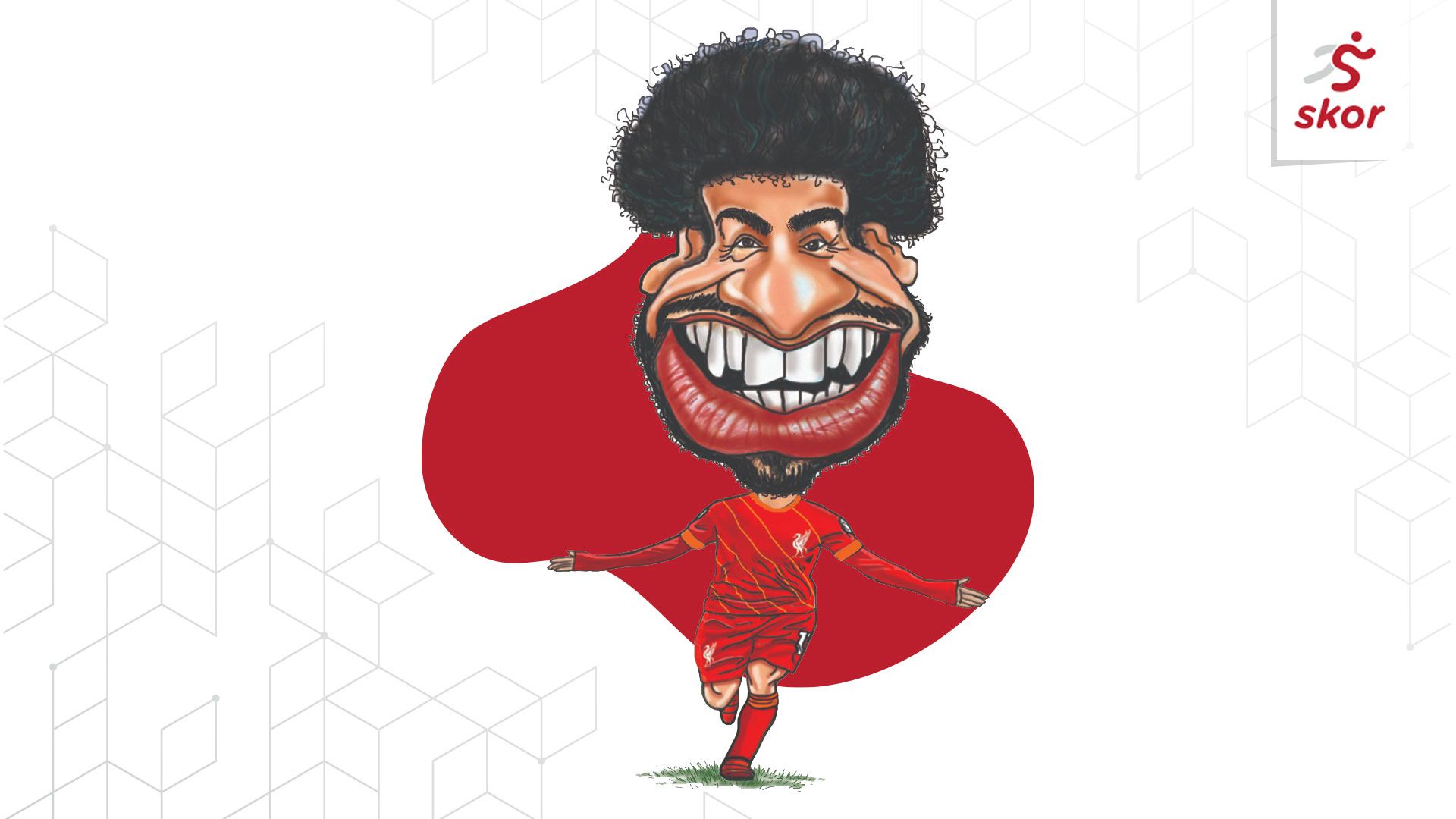 Ilustrasi karikatur Mohamed Salah