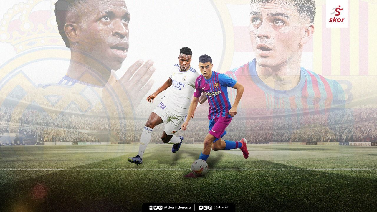 Cover Real Madrid vs Barcelona: Vinicius-Pedri